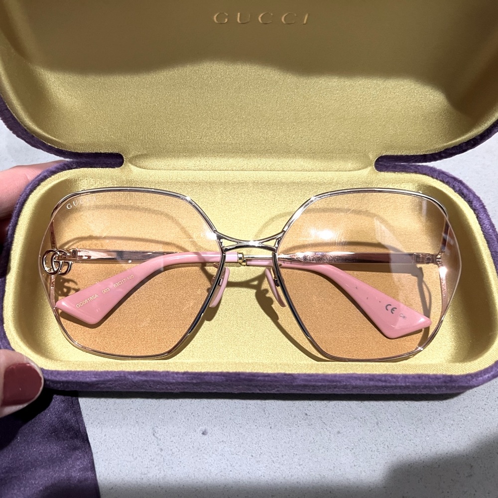 Gucci sunglasses nearly brand new and worn about 3x.